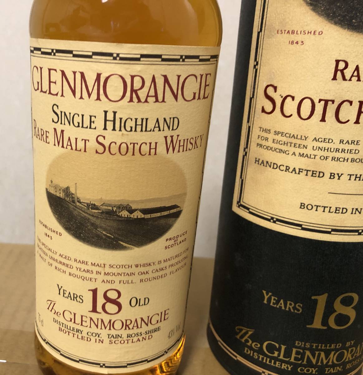 古酒⁄未開栓グレンモーレンジ 18年 旧ボトル レアモルト 750ml