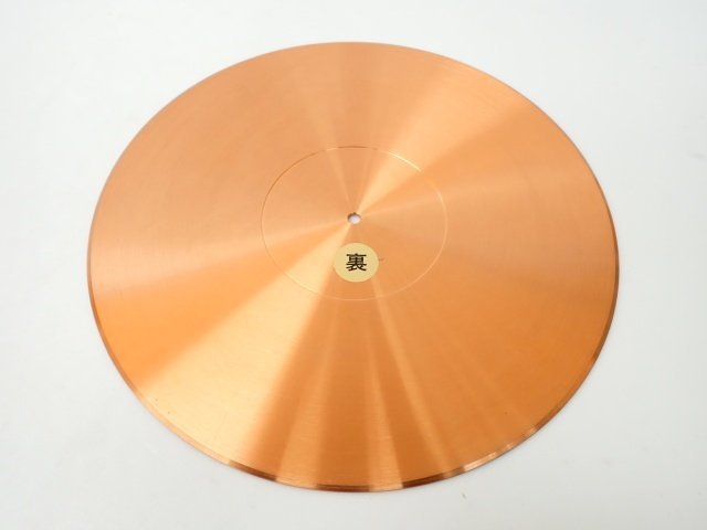 良品マイクロ MICRO 銅 ターンテーブルシート ディスクプレート 良品