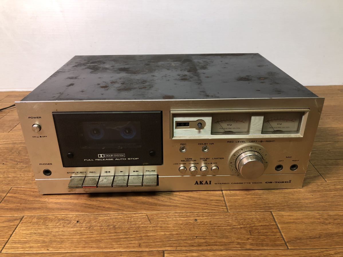 新作入荷，新作登場 ステレオカセットデッキ AKAI アカイ CS-702DII