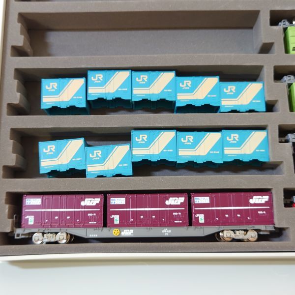 ム18【80】1円～ TOMIX Nゲージ コンテナ 貨物車 まとめ ' コキ 107-74