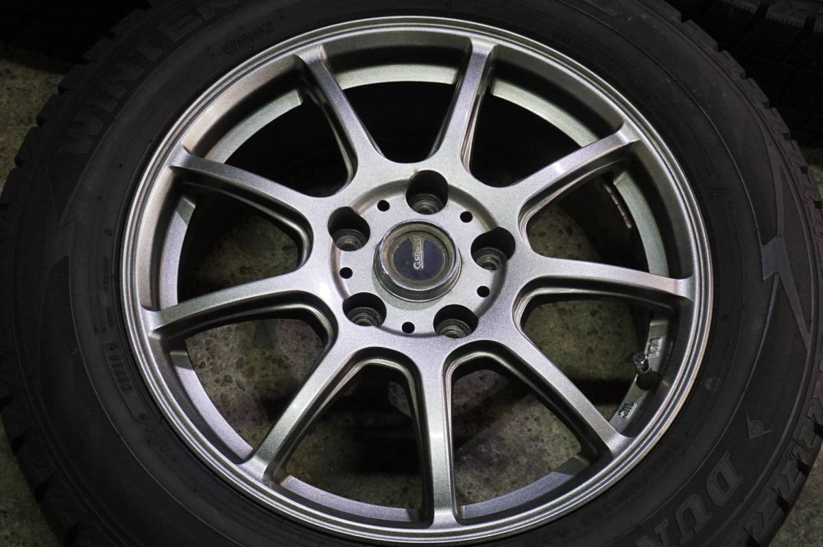即決2020年製 ダンロップWM02 205/60R16 ガンメタ G.Speed 6.5J +48 