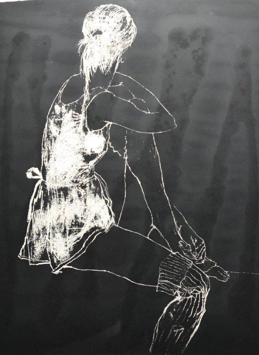 真作ジャン・ジャンセン『バレリーナ』版画 リトグラフ 直筆サイン
