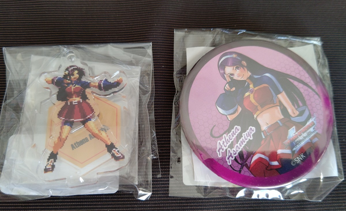 麻宮アテナ ドット絵 アクリルスタンドフィギュアキーホルダー 缶