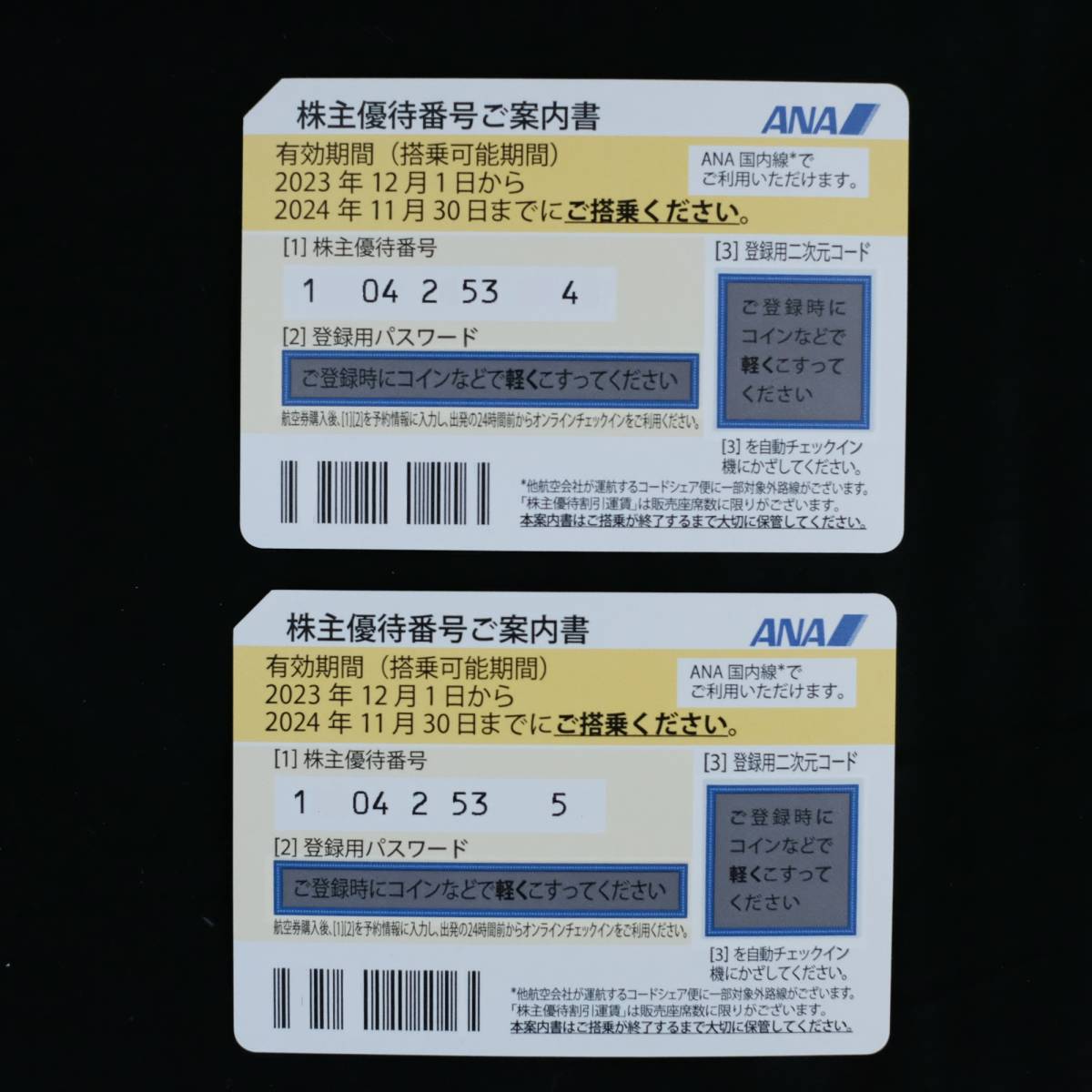 ２枚ANA 全日空 ANA 全日空 株主優待券2枚 株主優待券 有効期限(