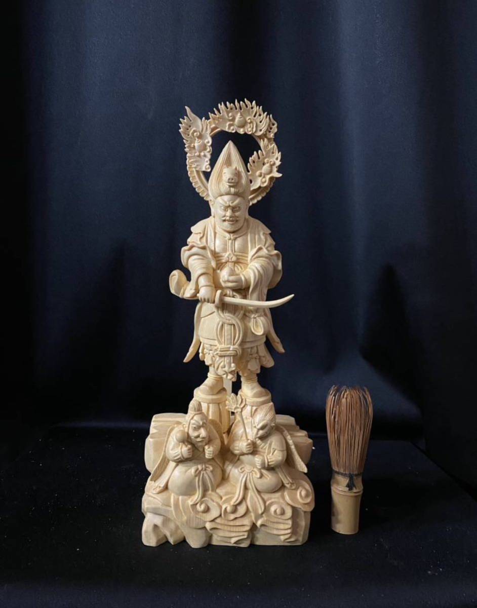 驚きの破格値，100%新品 金毘羅権現像 仏像 木彫 工芸品 仏教美術 神像(仏像)｜売買されたオークション情報、yahooの商品情報をアーカイブ公開 - オークファン 仏像
