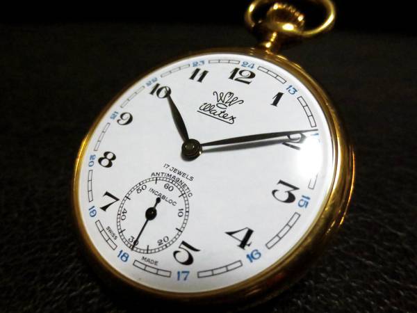 ◇Watex◇18金 懐中時計 スイス製□昭和天皇在位60年