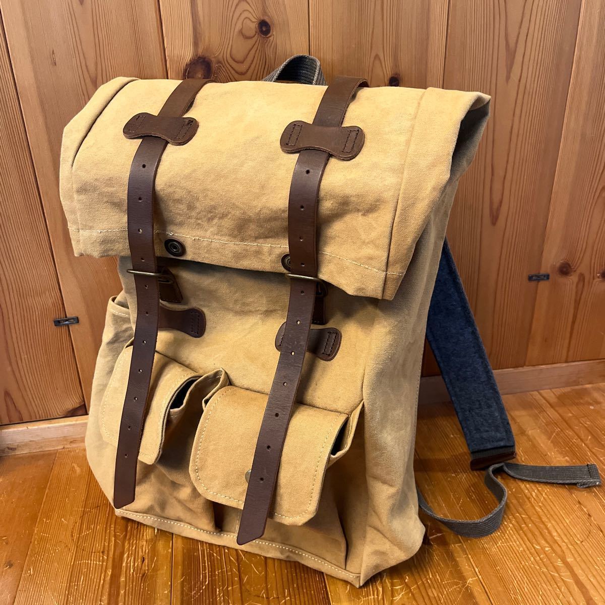 ARTS&CRAFTS 帆布 キャンバス ロールトップ リュック バックパック 