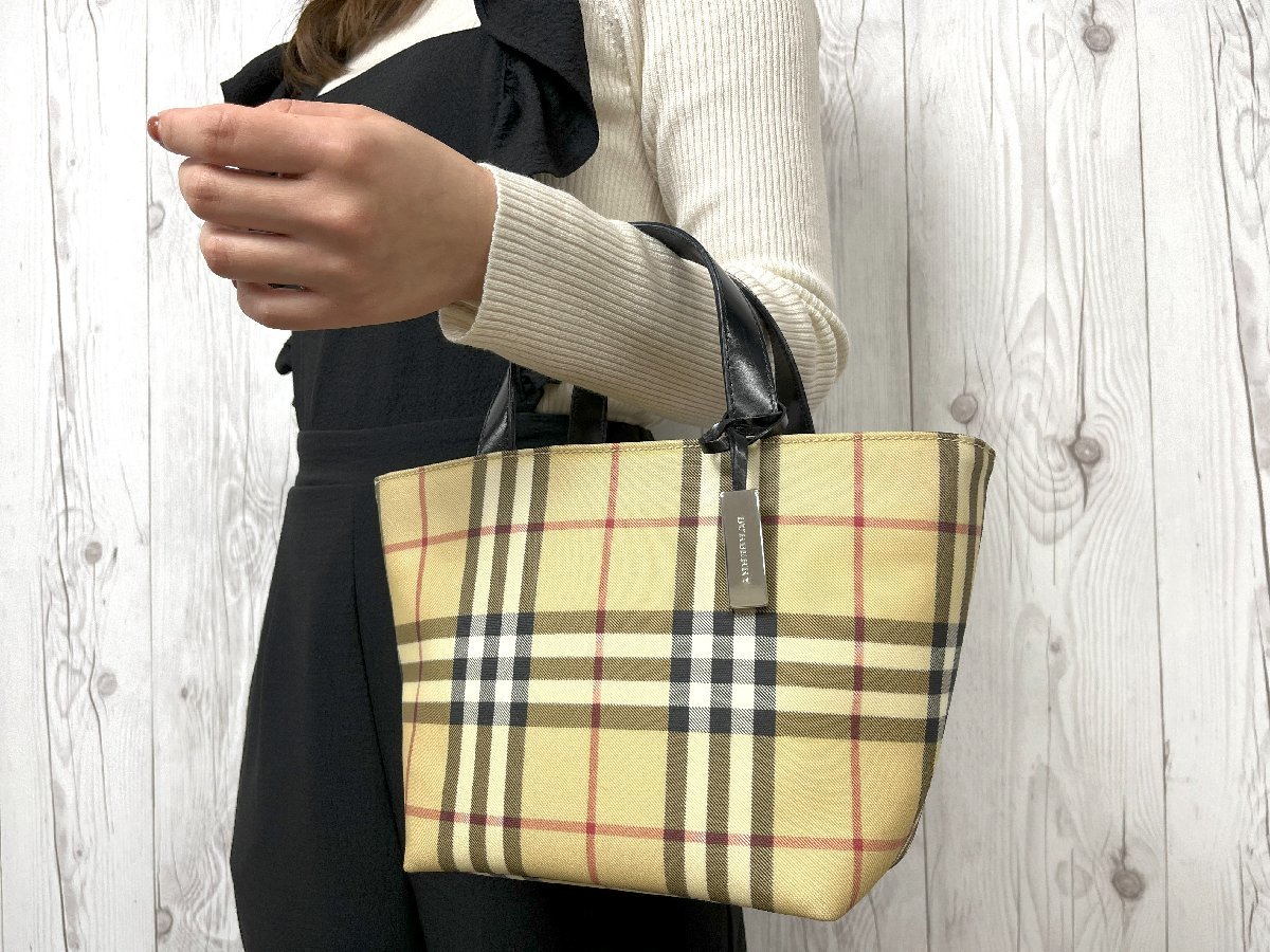 ◎BURBERRY バーバリー ノバチェック バーバリー キャンバス