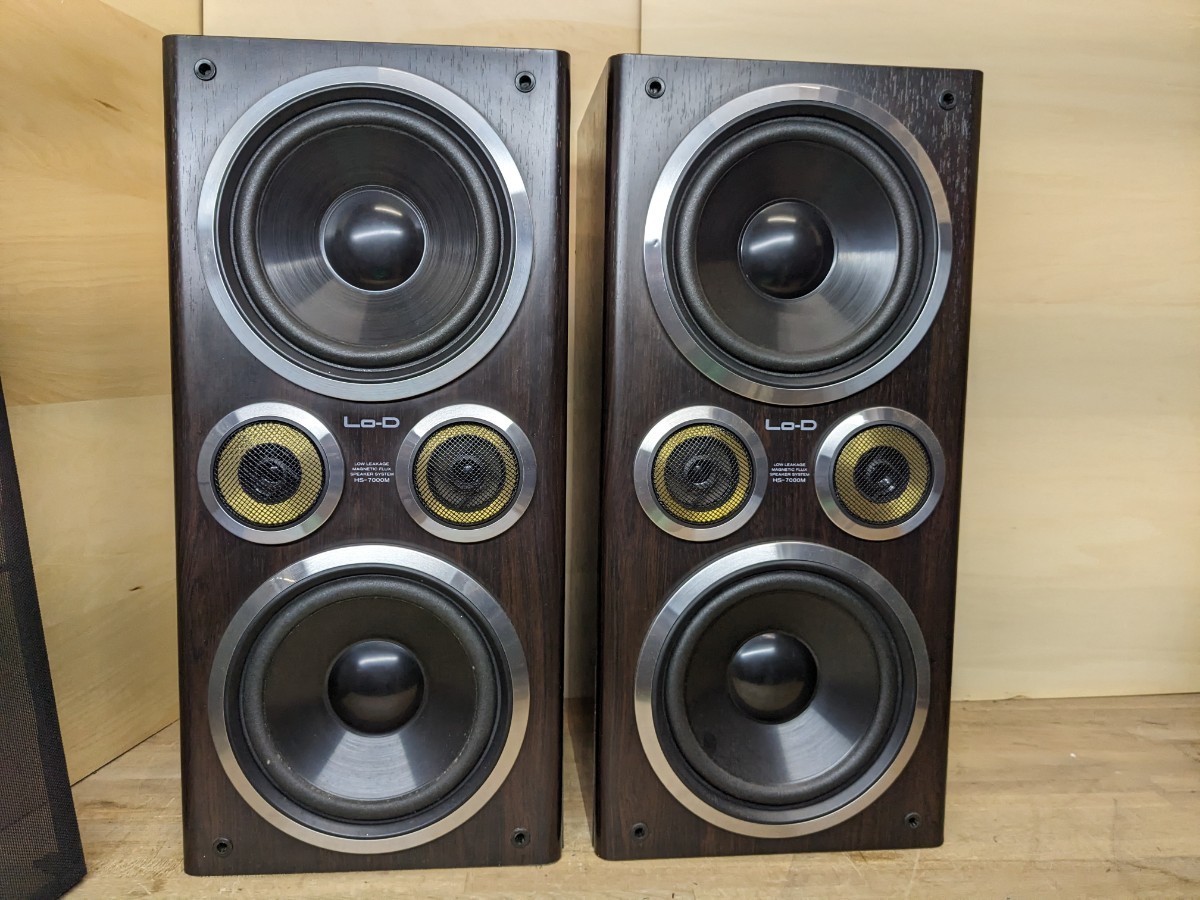高級スピーカーHITACHI Lo-D HS-7000Mペア HS-7000Mペア音出し可現状品 スピーカー・ウーファー HITACHI Lo-D HS
