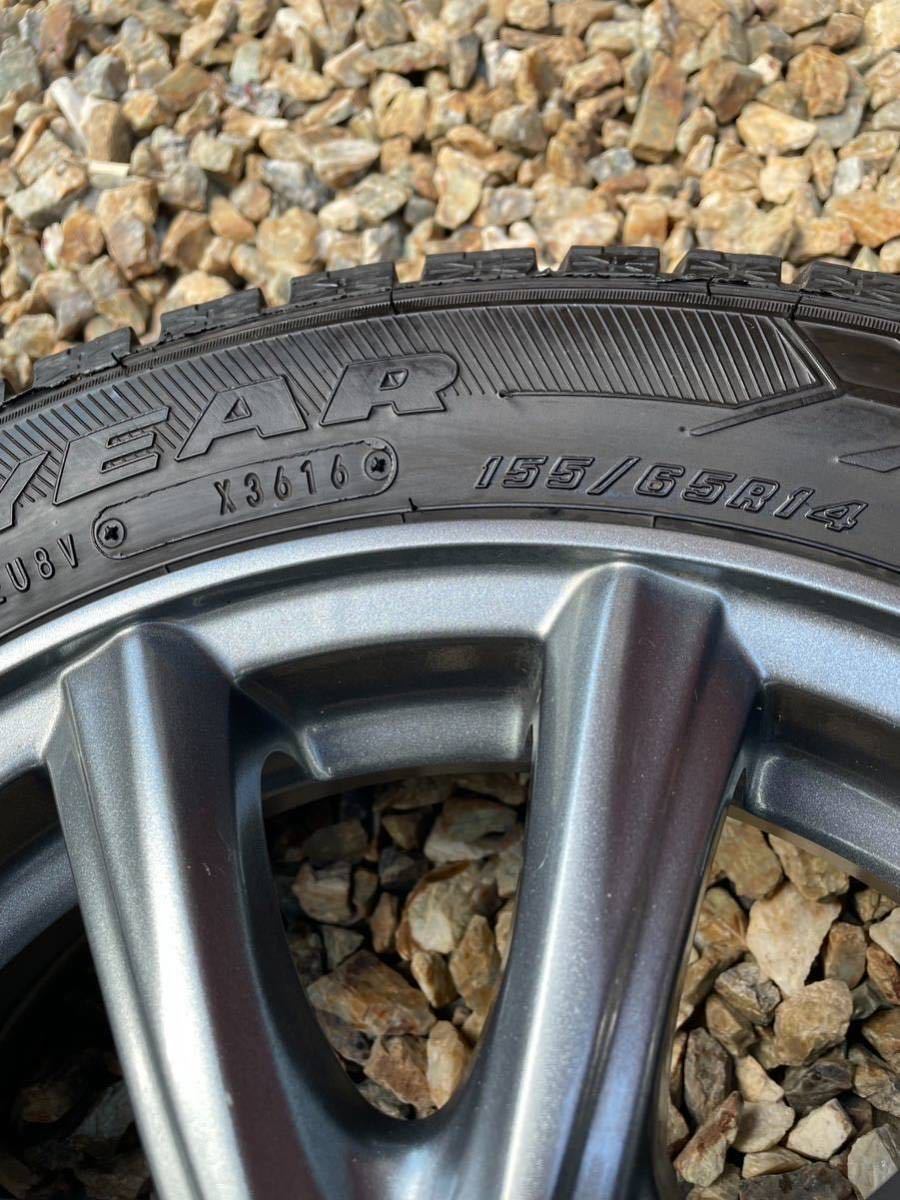 アルミホイール＆スタッドレスタイヤ 155/65R14 2016年 4本セット N 