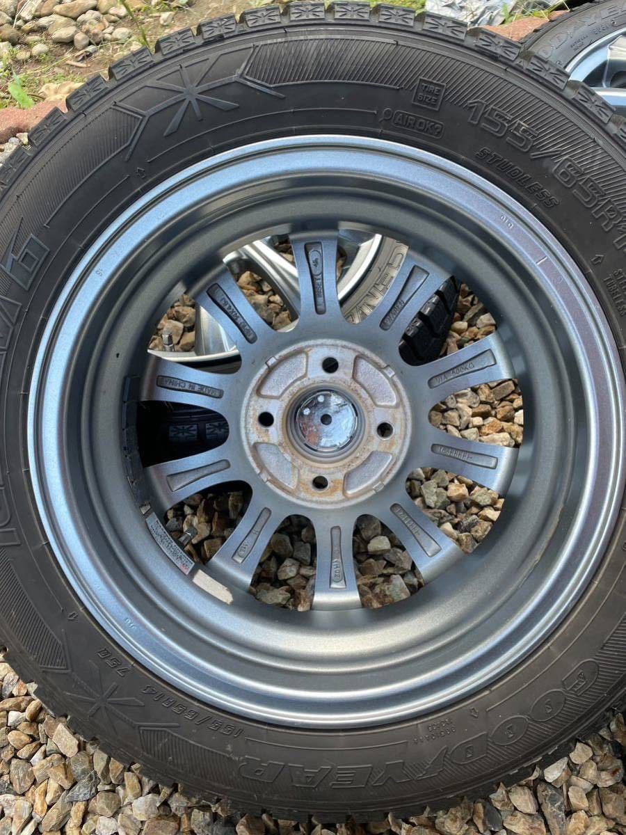 アルミホイール＆スタッドレスタイヤ 155/65R14 2016年 4本セット N 