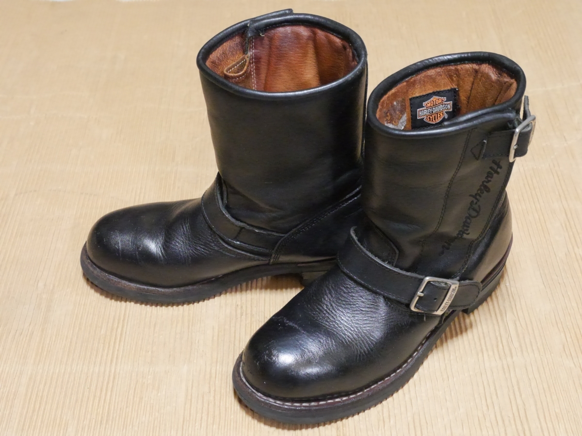 Harley-Davidson エンジニアブーツ バイクブーツ 25.5 ハーレーダビッドソン エンジニア ブーツ 25.5cm レザー 鉄芯 本革 H