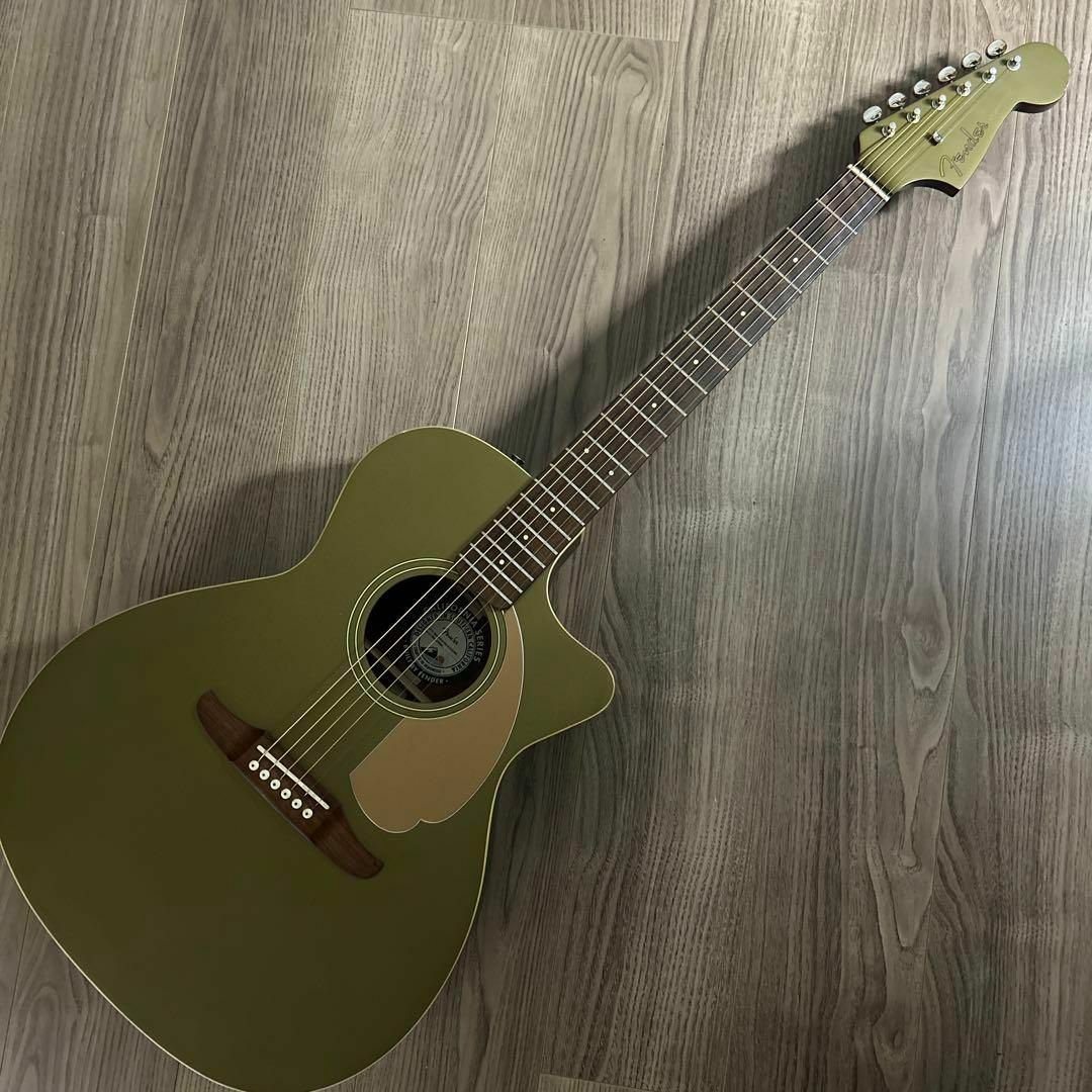 Fender newporter player アコースティック ギター 緑 Player Fender