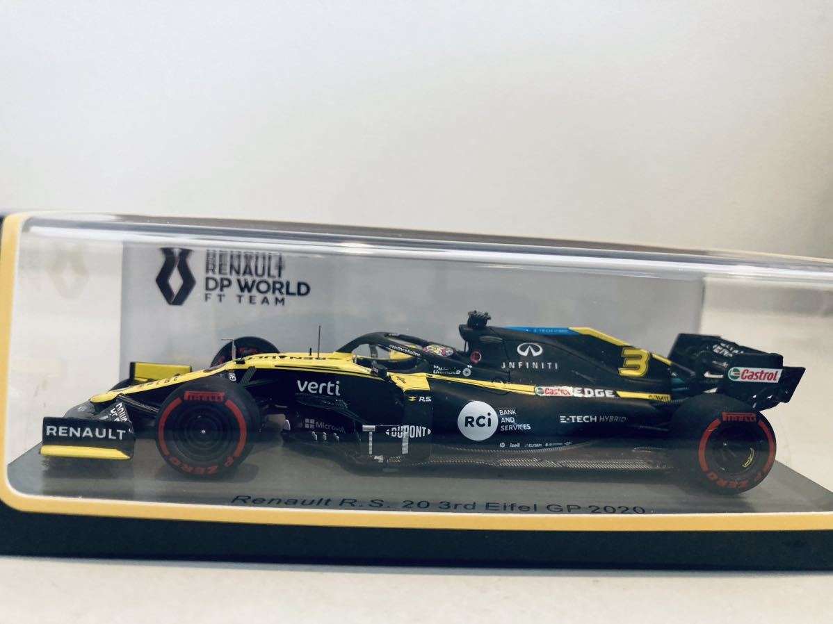 送料無料】 1/43 Spark ルノー R.S.20 #3 D.リカルド 3rd Eifel GP