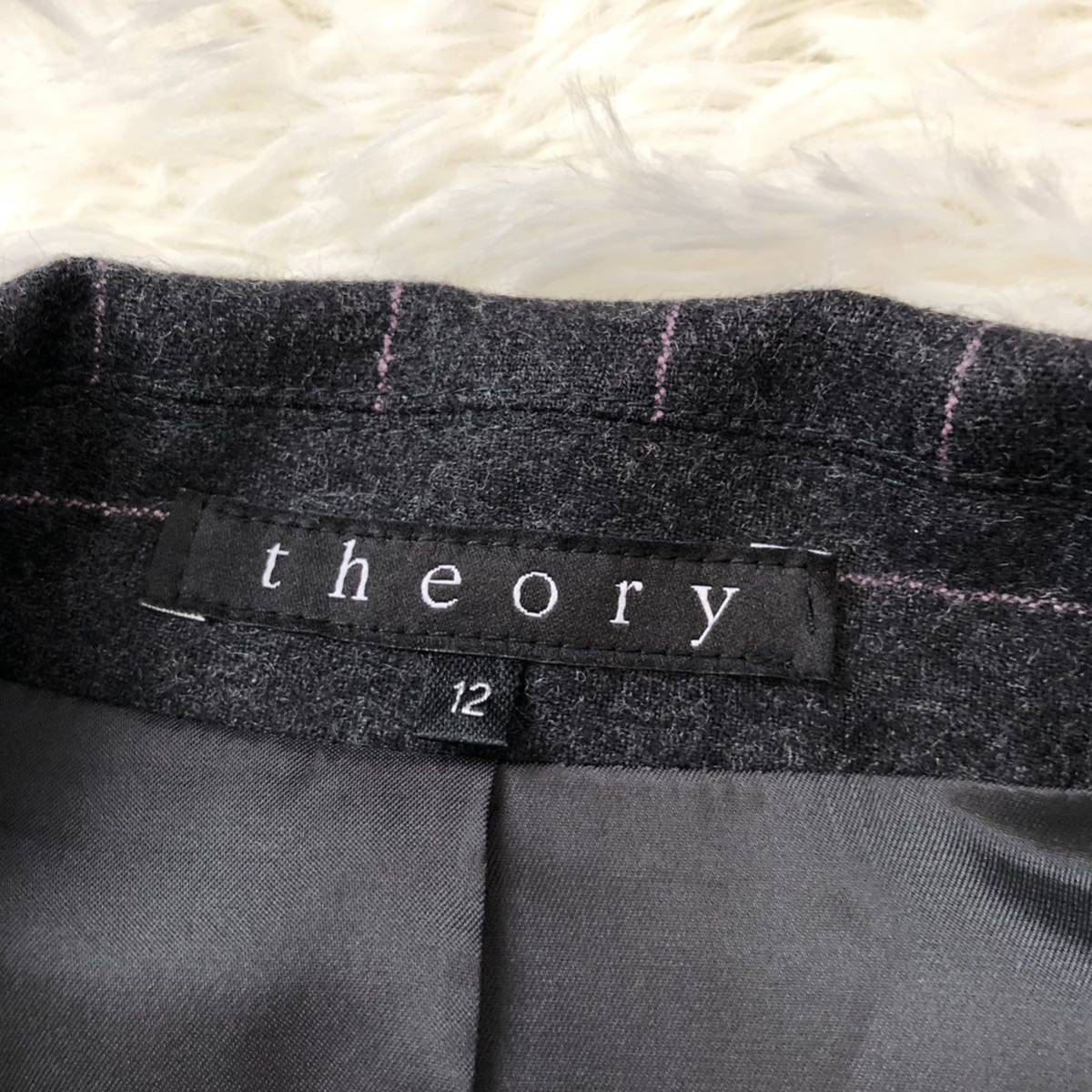 theory セオリー スーツセットアップ サイズXXL 大きいサイズ グレー系 レディース