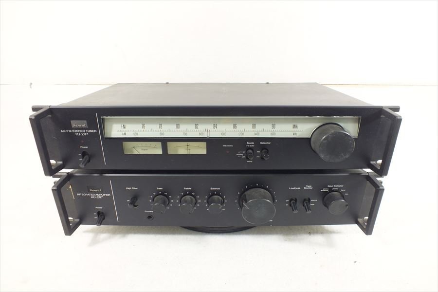 SANSUI ステレオチューナー プリメインアンプ AU-207 TU-207 SANSUI AU-207 TU-207 アンプ Yahoo!オークション - サンスイ Sansui