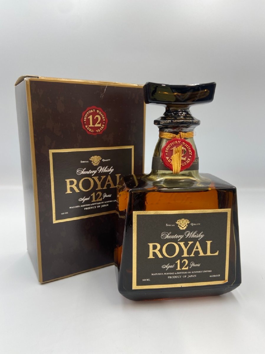 ST【同梱不可】サントリー ローヤル 12年 ハーフボトル 360ml 43% 箱あり 未開栓 古酒 Z022654