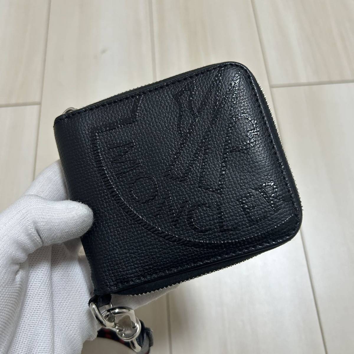 最安値】MONCLER モンクレール ショルダーストラップ付き レザー 二