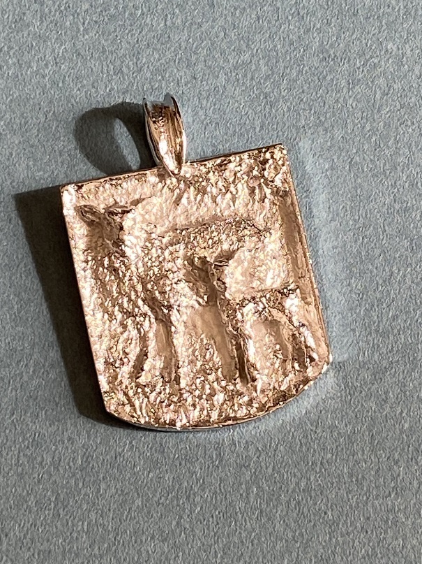レア 岩倉康二作品 干支／兎 ペンダント SILVER シルバー 重量5.81g
