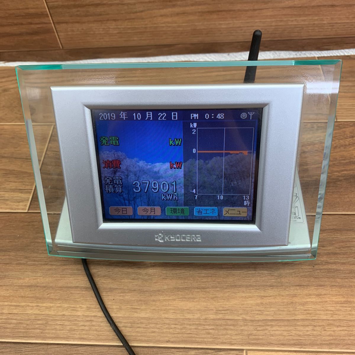 ◇E-228 KYOCERA 京セラ エコノナビットii 表示機 PMD47B-R ソーラー