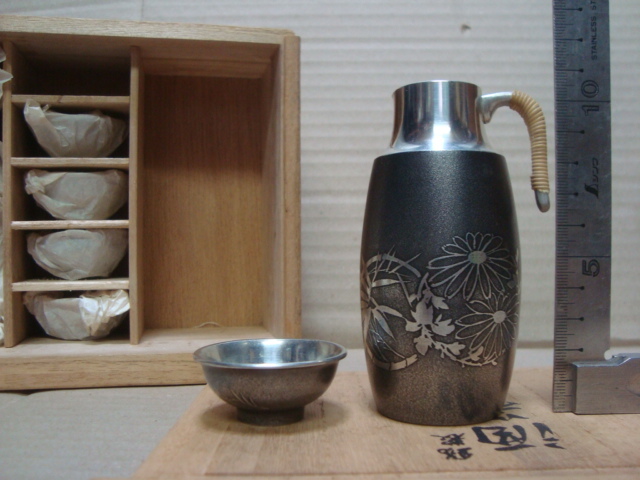 錫半 酒器 本錫 未使用錫半 盃⁄徳利⁄ちろり⁄