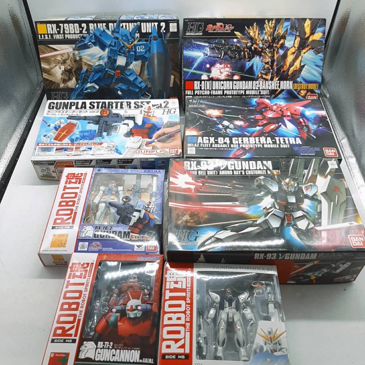s382【1円スタート】 未検品 ガンダム プラモデル 中古品 ROBOT魂 創通サンライズ BANDAI まとめ 大量 現状品 