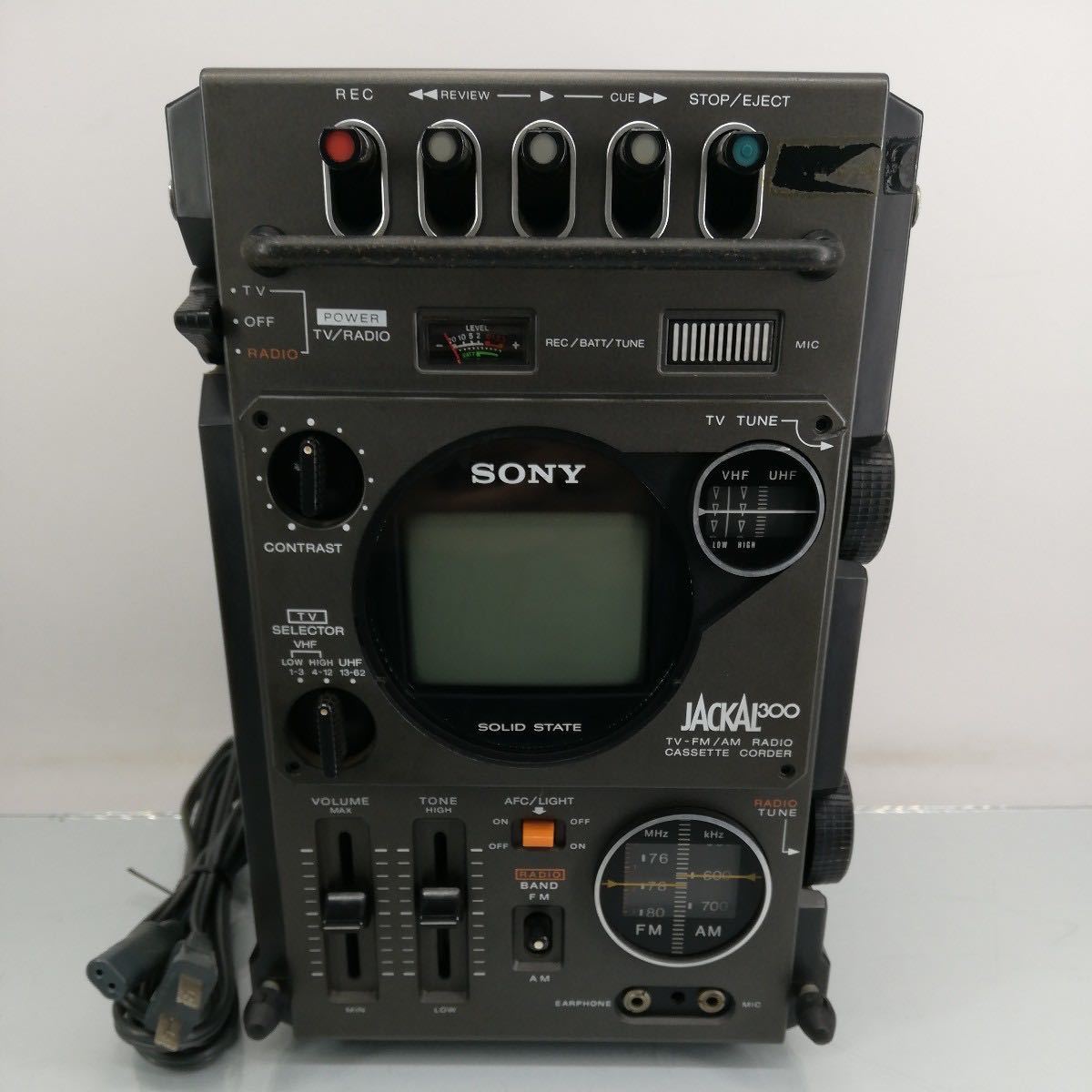 サ)[ジャンク] SONY ソニー JACKAL ジャッカル TV-FM/AM RECEIVER