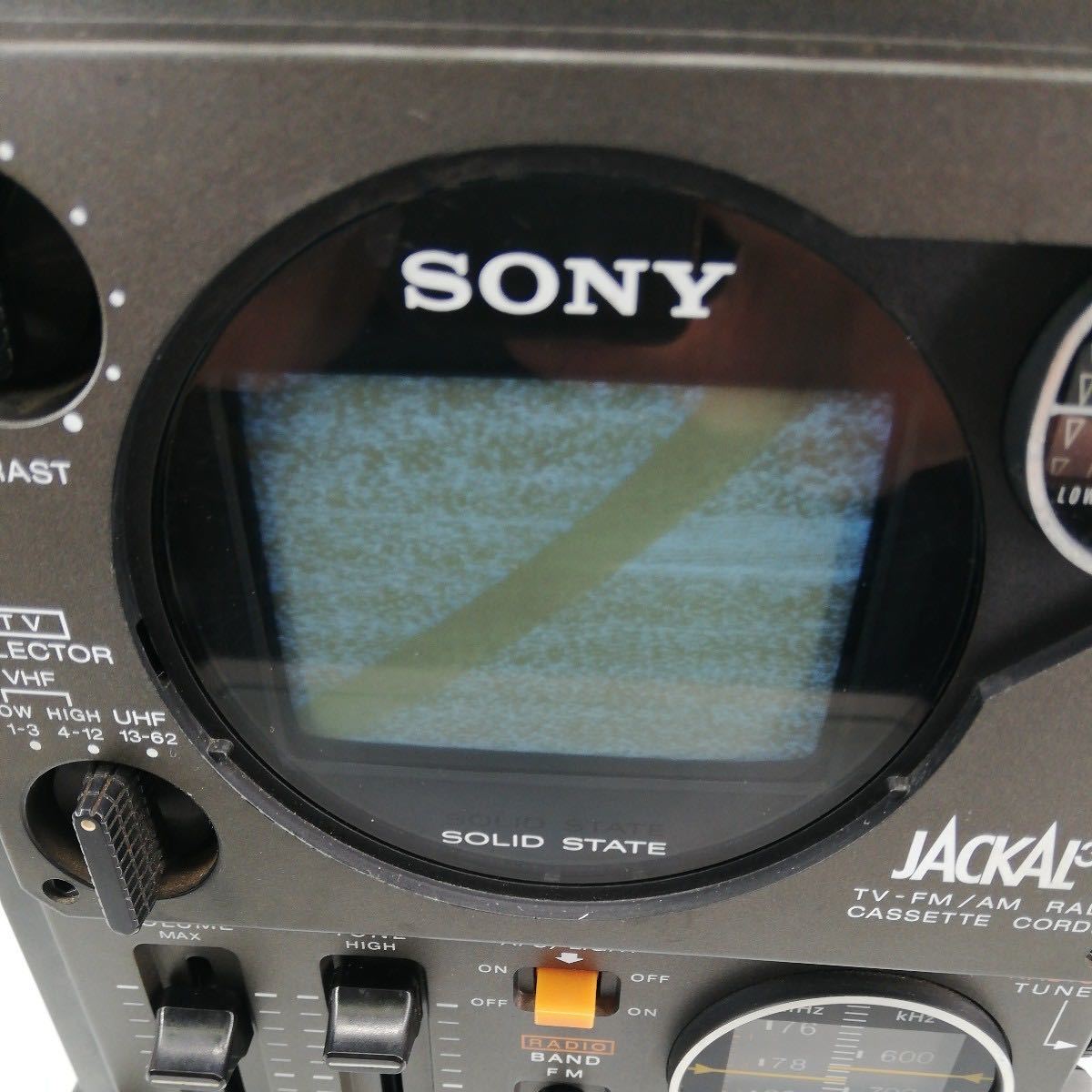 サ)[ジャンク] SONY ソニー JACKAL ジャッカル TV-FM/AM RECEIVER