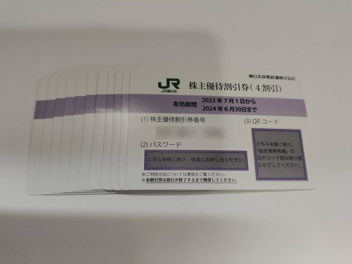 JR東日本 株主優待 - 公式通販 番号通知可 JR東日本株主優待券二枚 