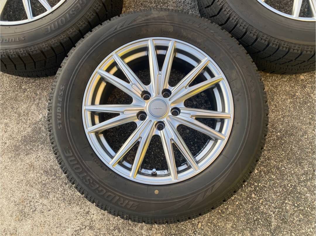 A8690 weds VELVA KEVIN 114.3 17x7J in40 225/60R17 ブリザックスタッドレスセット(スタッドレス ...