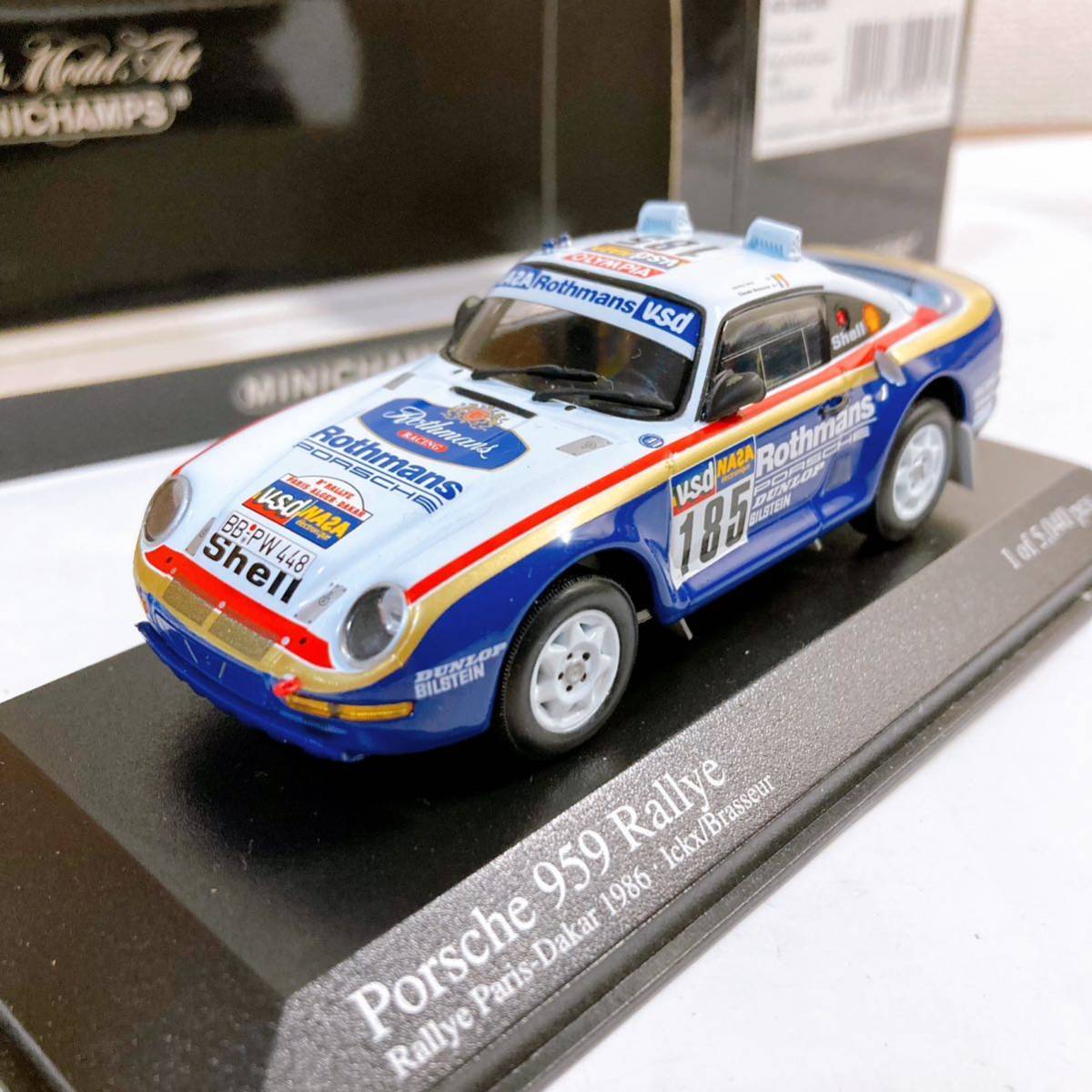 ミニカー MINICHAMPS Porsche 959 Rallye 1986 SALE，大人気 ミニチャンプス ポルシェ959 ラリー パリダカ 1986 1/43