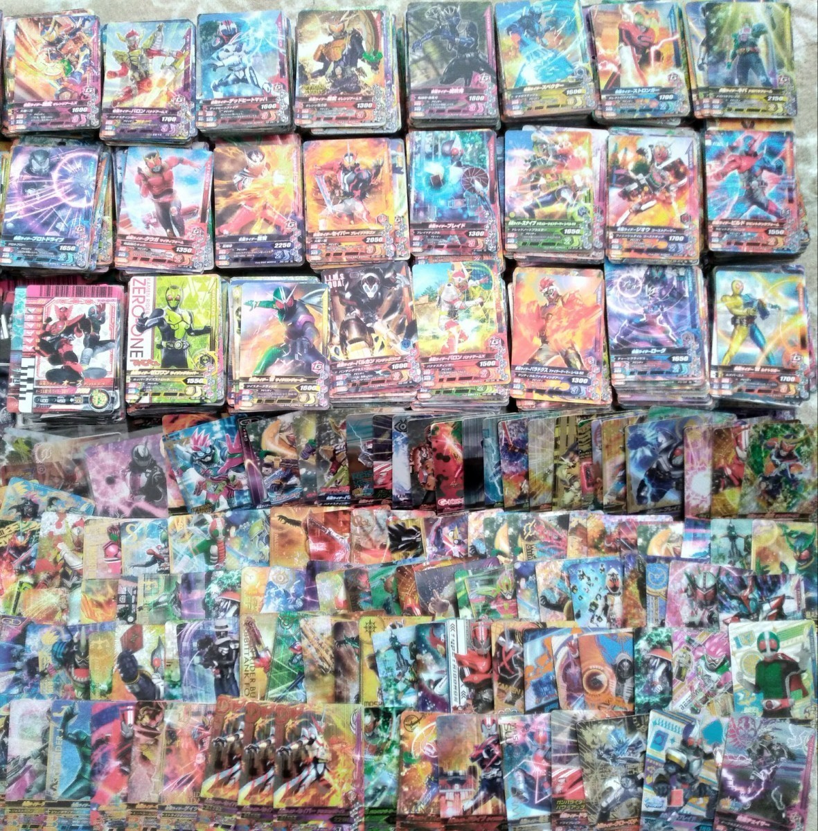 中古品 仮面ライダーカードまとめ売り 大量セット ガンバライジング 
