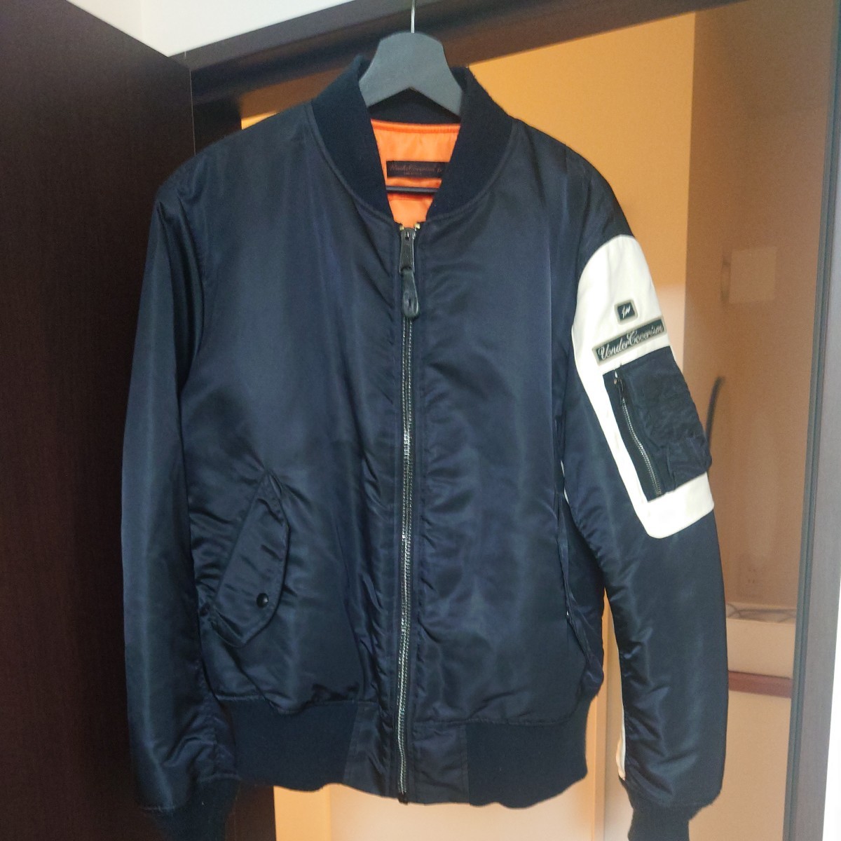 アンダーカバー×フラグメント　MA-1 ブラック L 初期モデル　中古　UNDERCOVER× FRAGMENT