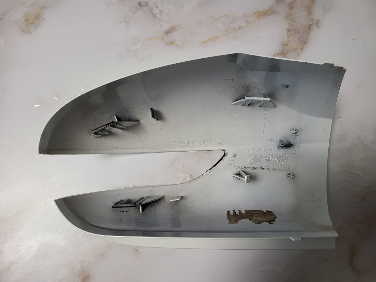  A170 W169 Aクラス 純正 左サイドミラー ドアミラー カバーのみ_3