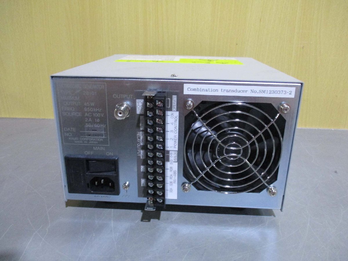 ULTRASONIC GENERATOR Ultrasonic Cleaning KAIJO Kaijo 0 超音波発電 