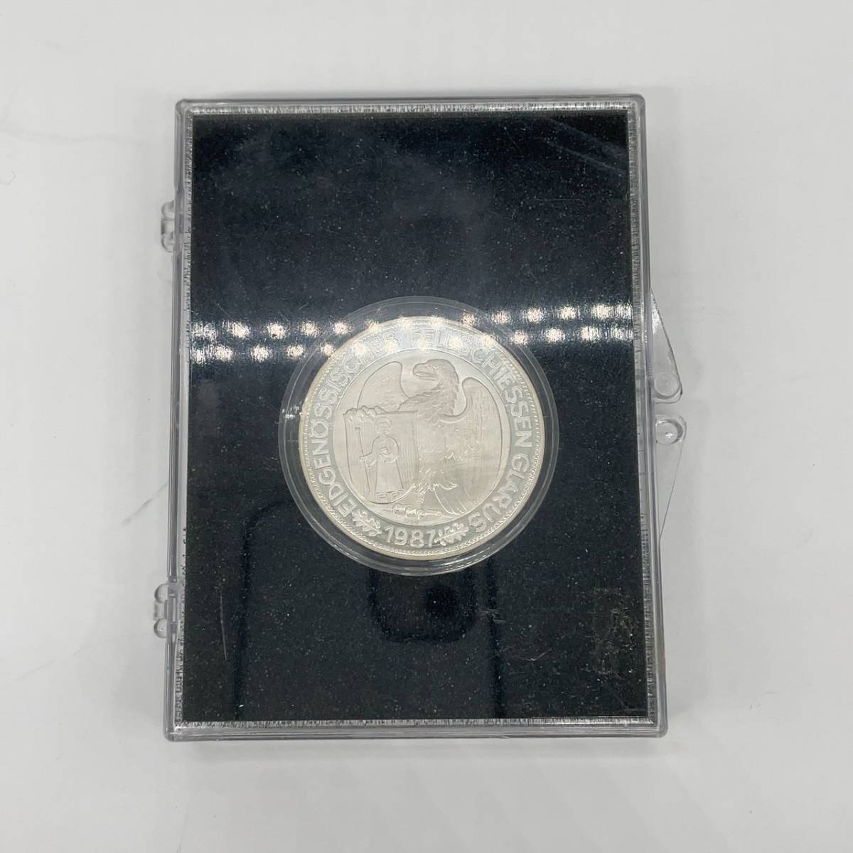 13944/スイス射撃祭 1987 50フラン銀貨 品位900 25g 37mm プルーフ