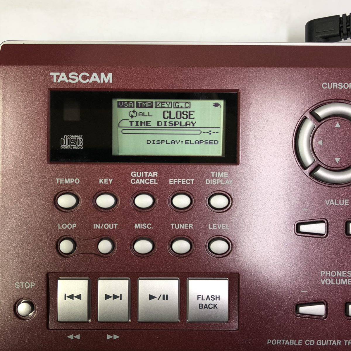 通電確認済み TASCAM タスカム CD ギタートレーナー CD-GT2
