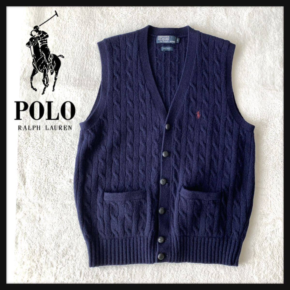 人気】90s Polo by Ralph Lauren ポロ ラルフローレン ウール ニット 