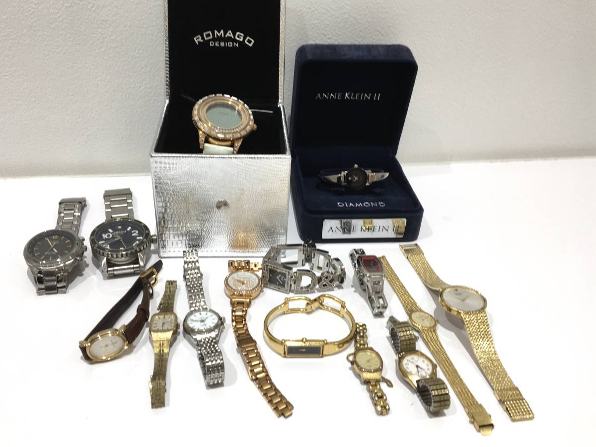 (SH1669~)【1円スタート！】腕時計 おまとめ　15点　SEIKO GUCCI CITIZEN ELGIN ORIENT NIXON など　ヴィンテージ　ジャンク　現状品