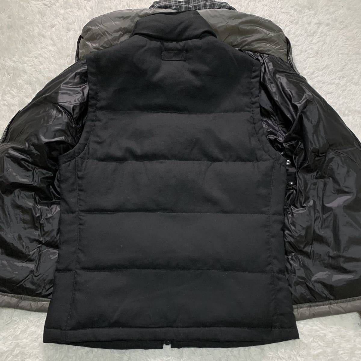 希少・Lサイズ】BURBERRY BLACK LABEL インナーベスト付 ダウン