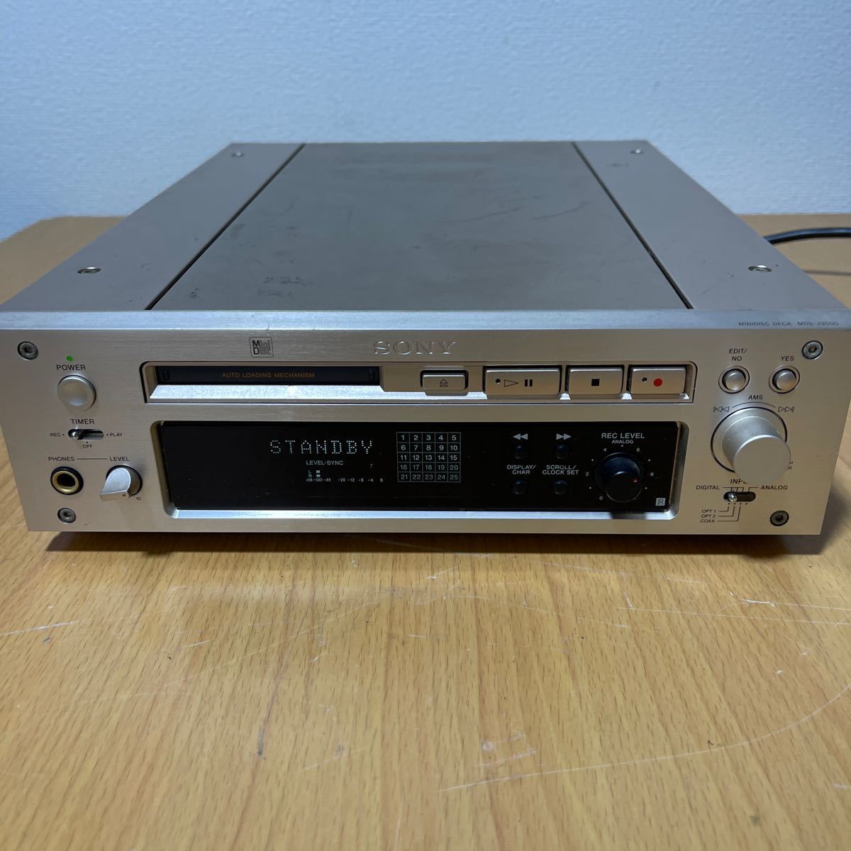 SONY ソニー MDS-J3000 MDデッキ リモコン付 ジャンク