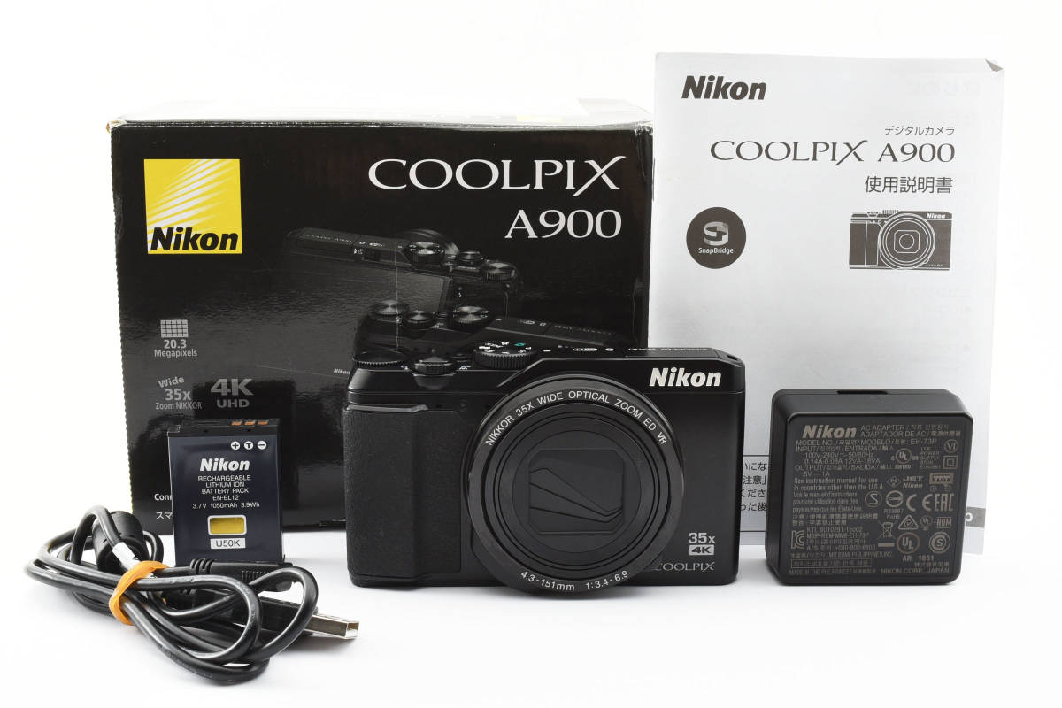 ☆元箱付き美品☆ ニコン Nikon COOLPIX A900 ブラック ♯A4900