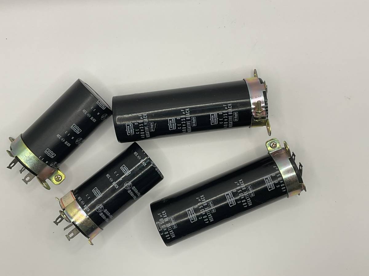 日本ケミコンブロックコンデンサー未使用4個 500V 日本ケミコン 100μF