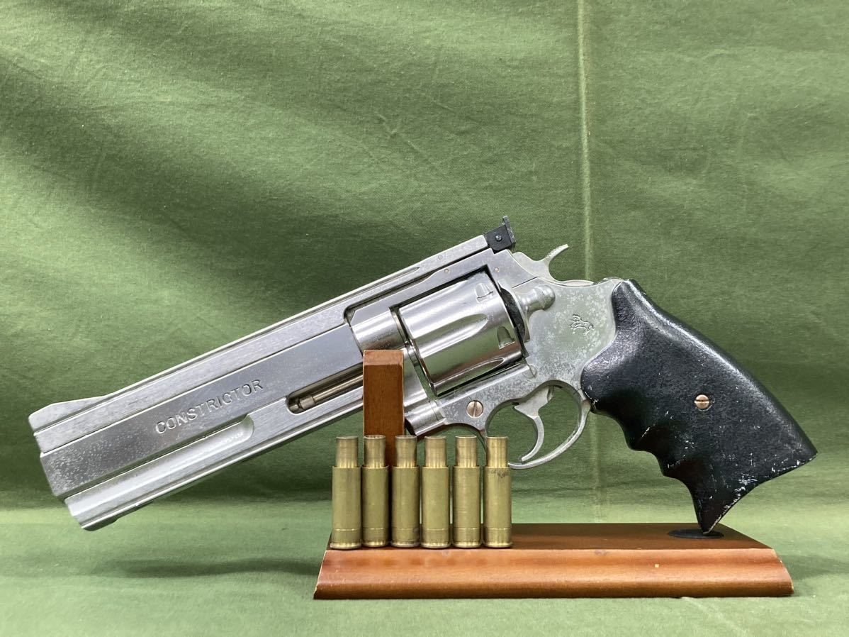 マルシン CONSTRICTOR シルバー 8mm カート式 ガスリボルバー 作動確認