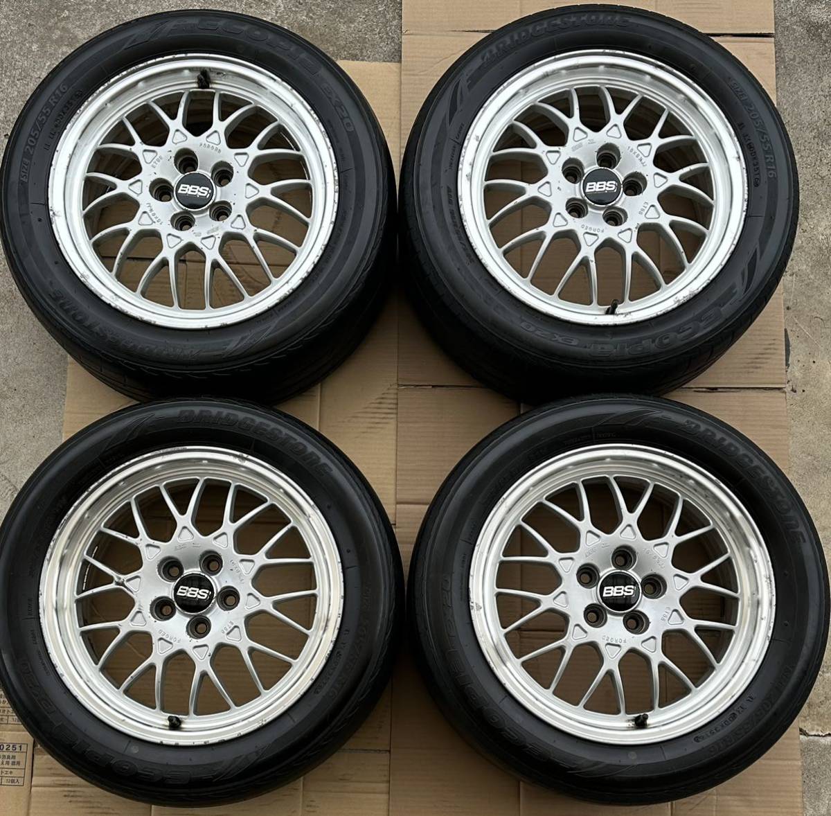 レア！美容品！ BBS FORGED R16 中古タイヤホイールセット 16X6.5JJ + 