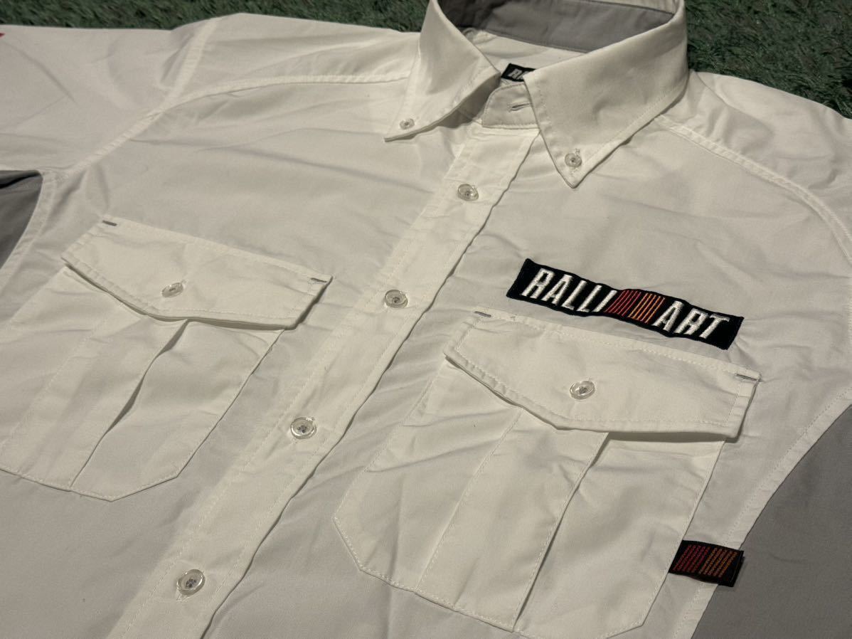 【Mサイズ】 RALLIART シャツ 白 / 三菱 ラリーアート_3