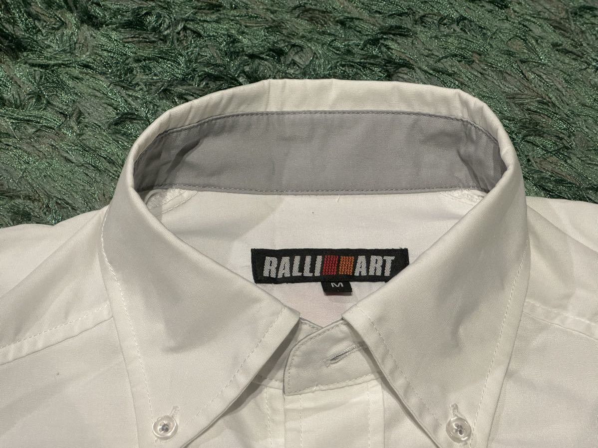 【Mサイズ】 RALLIART シャツ 白 / 三菱 ラリーアート_4