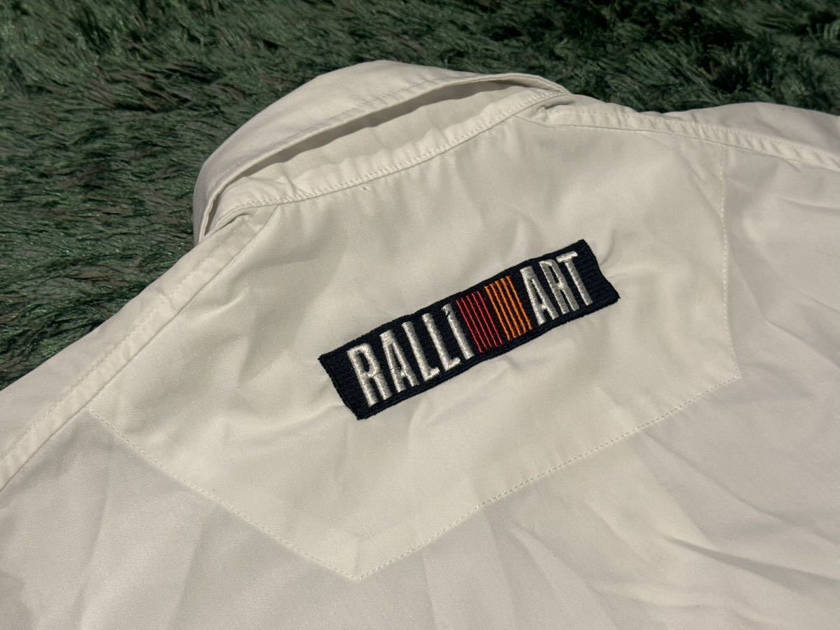 【Mサイズ】 RALLIART シャツ 白 / 三菱 ラリーアート_5