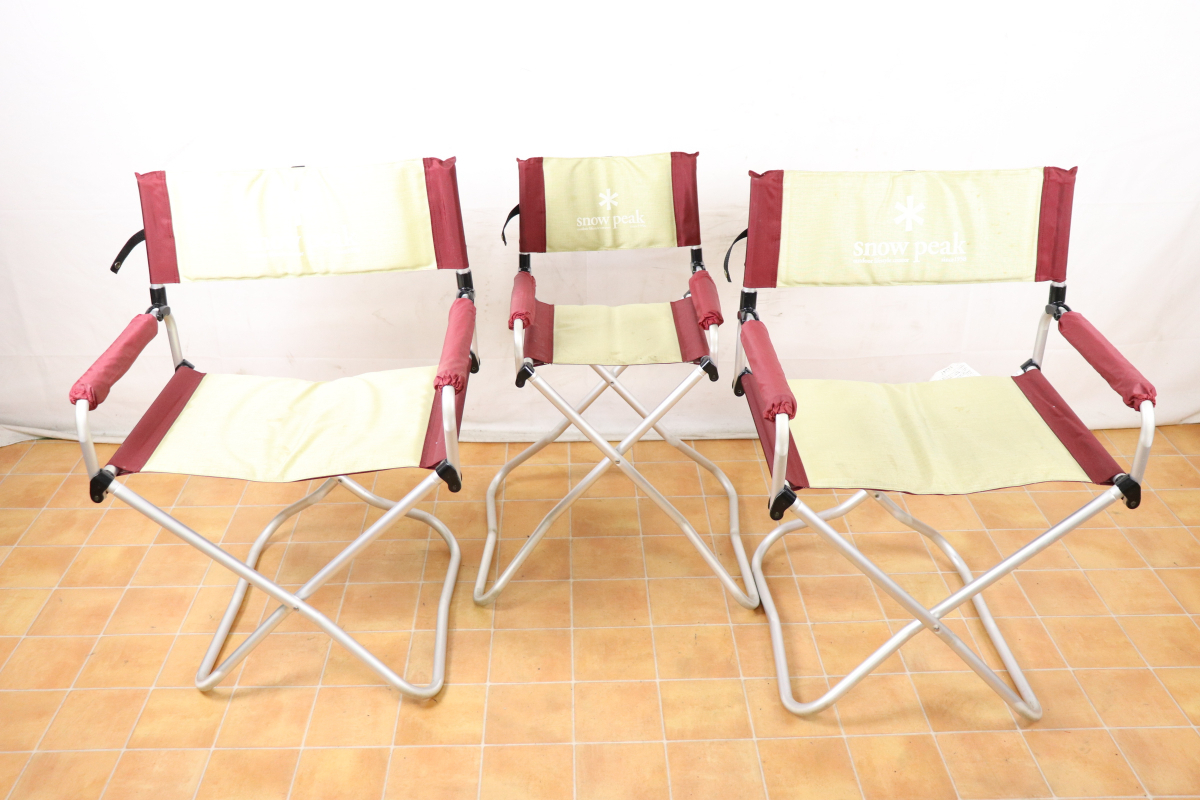 snow peak スノーピーク FDチェア レッド 2脚セット snow peak