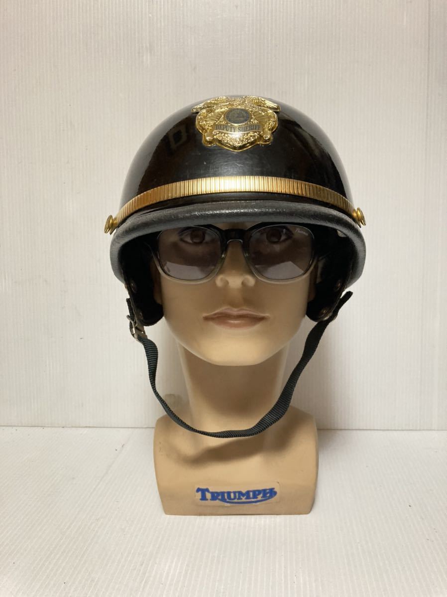 60sポリス実物mchal×policeヴィンテージ50sヘルメット70sマックホール 